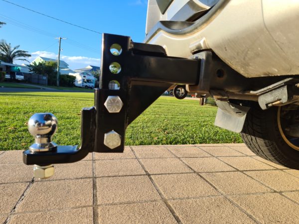 adjustable tow hitch ball